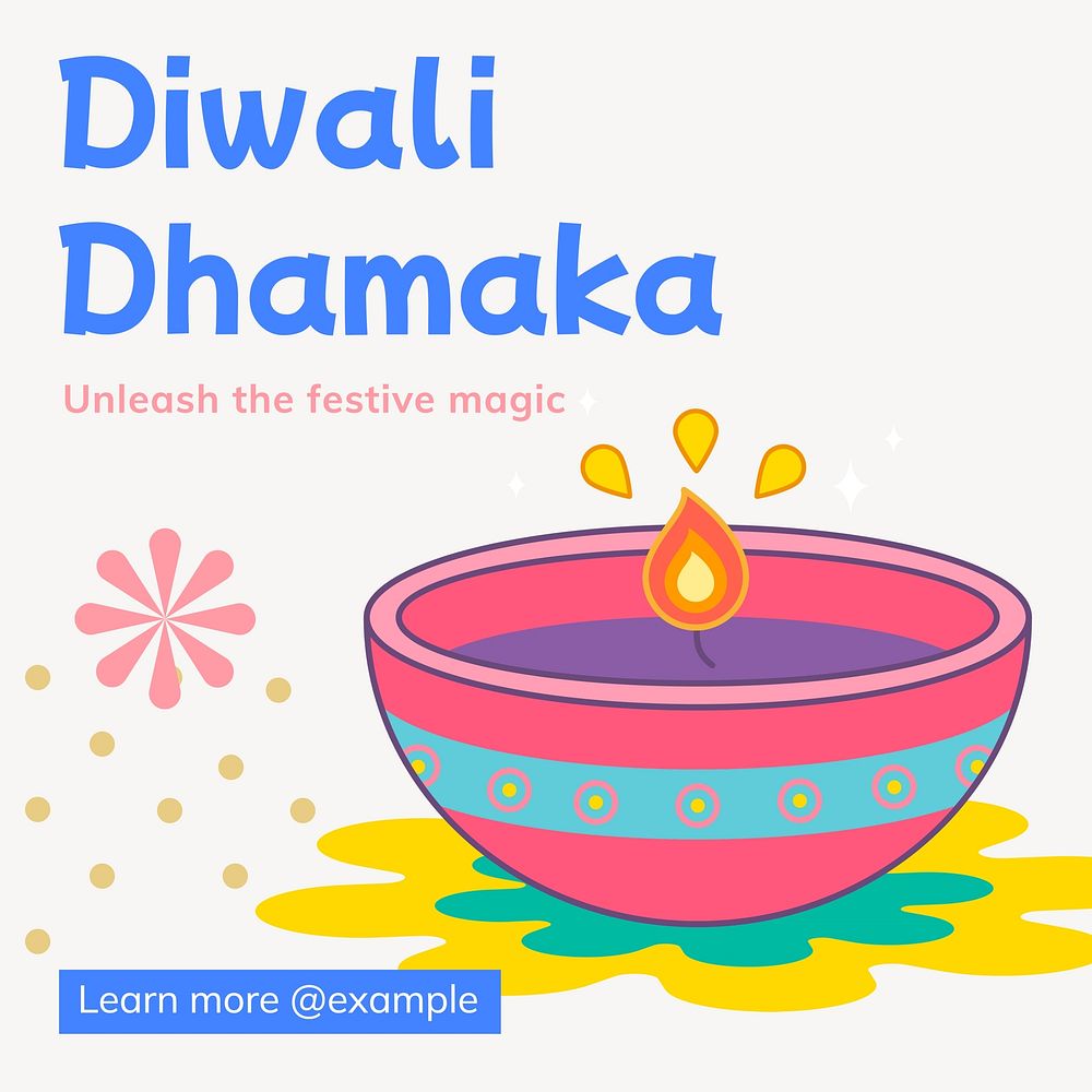 Diwali Instagram post template