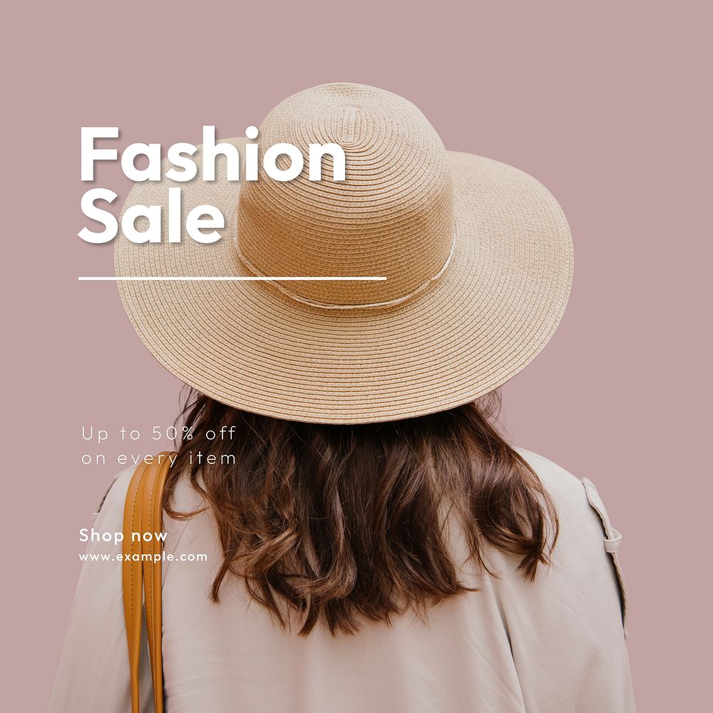 Fashion sale Instagram post template