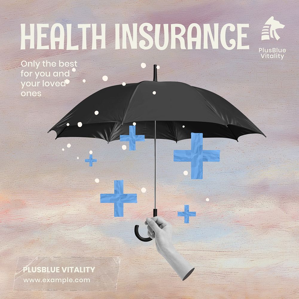 Health insurance Instagram post template
