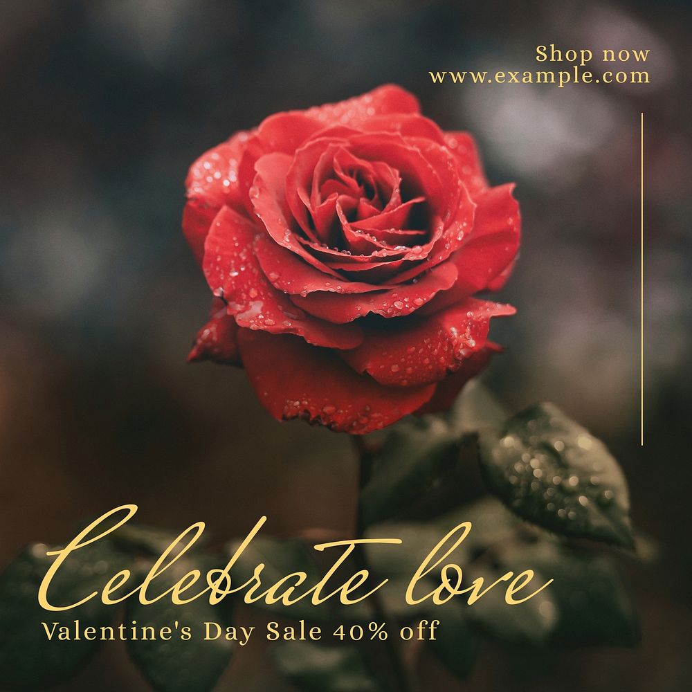 Celebrate love sale Instagram post template