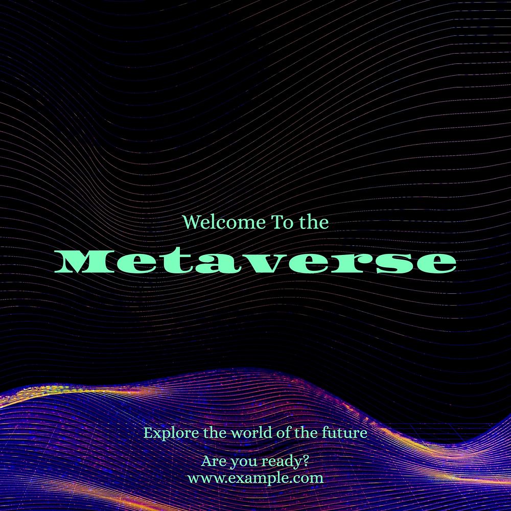 Metaverse Instagram post template design