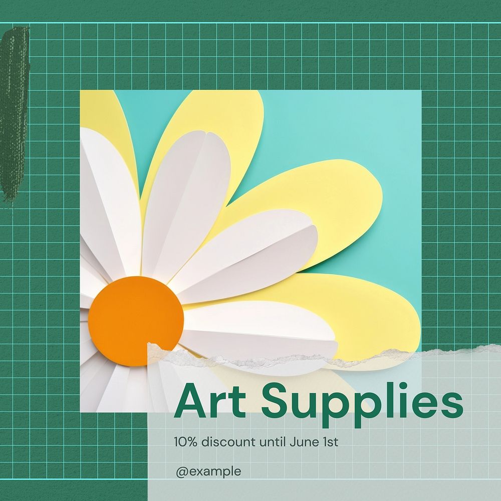 Art supplies store Instagram post template