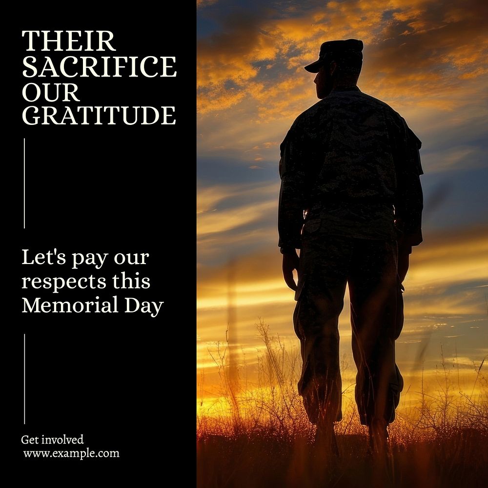 Memorial day Instagram post template | Free Photo - rawpixel