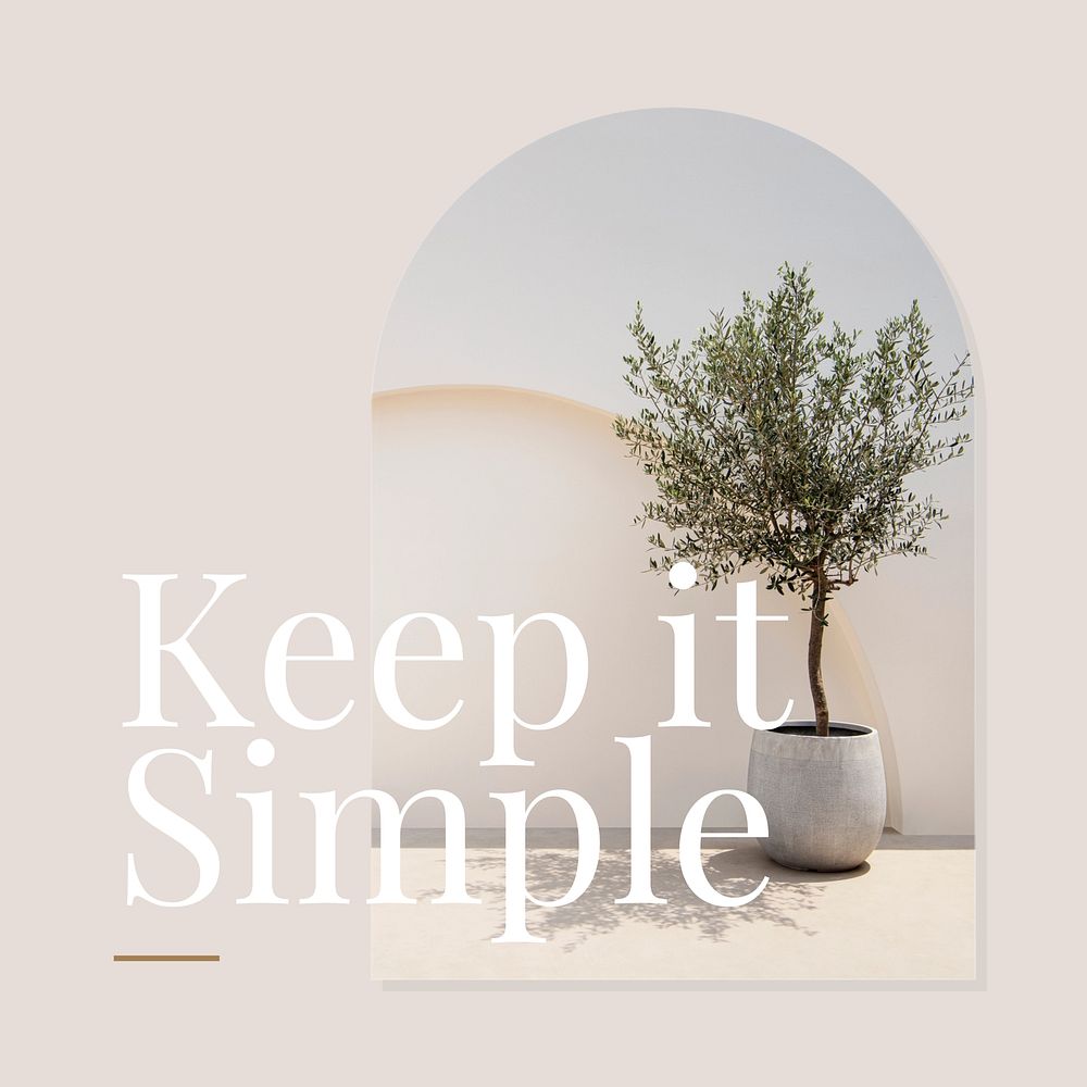 Keep it simple Instagram post template
