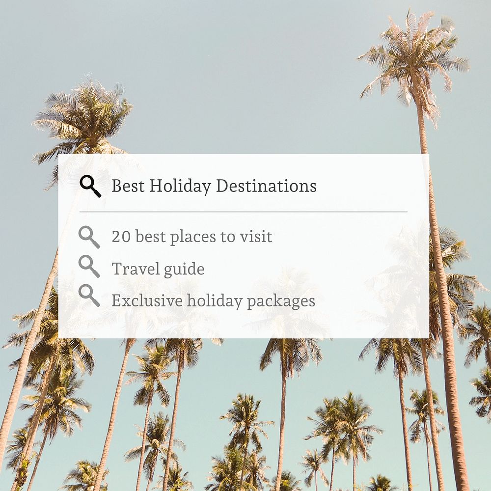 Holiday destinations Instagram post template