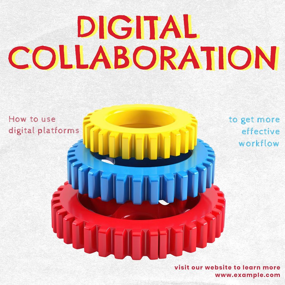 Digital collaboration Facebook post template