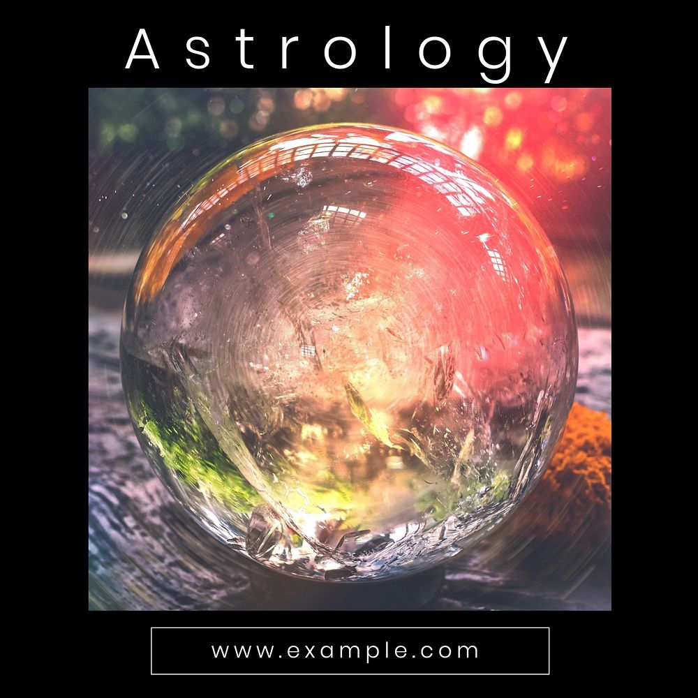Astrology Instagram post template
