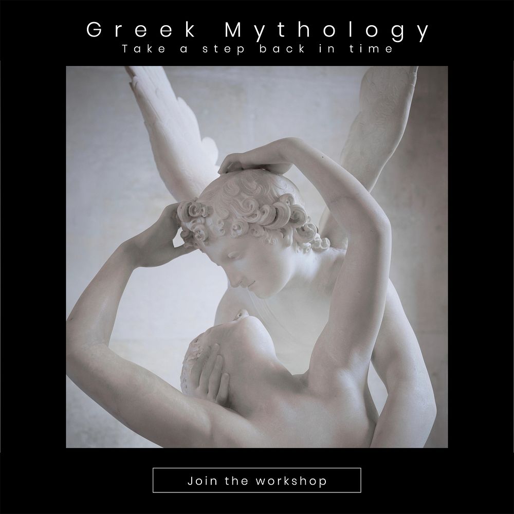 Greek mythology Instagram post template