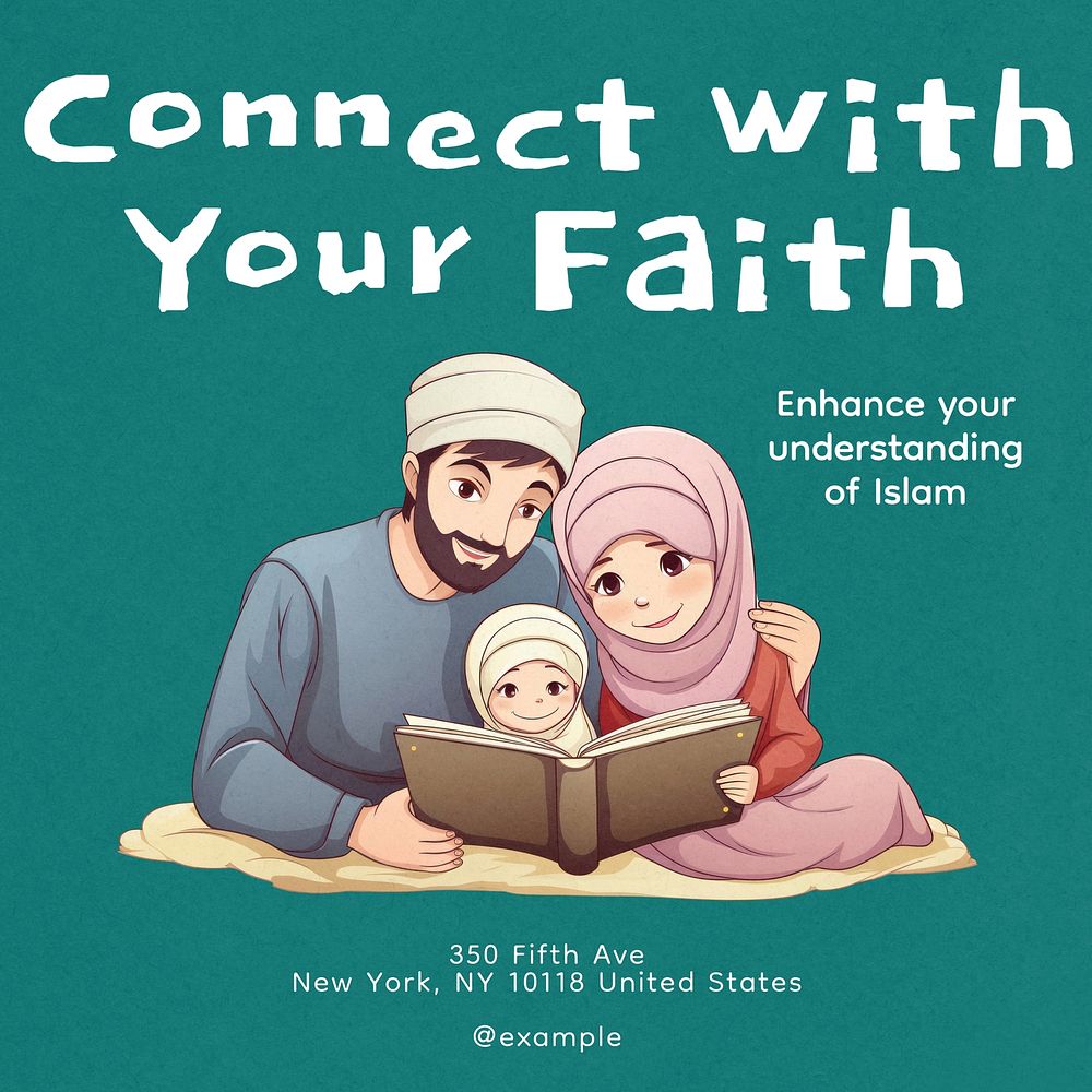Prayer islam Instagram post template