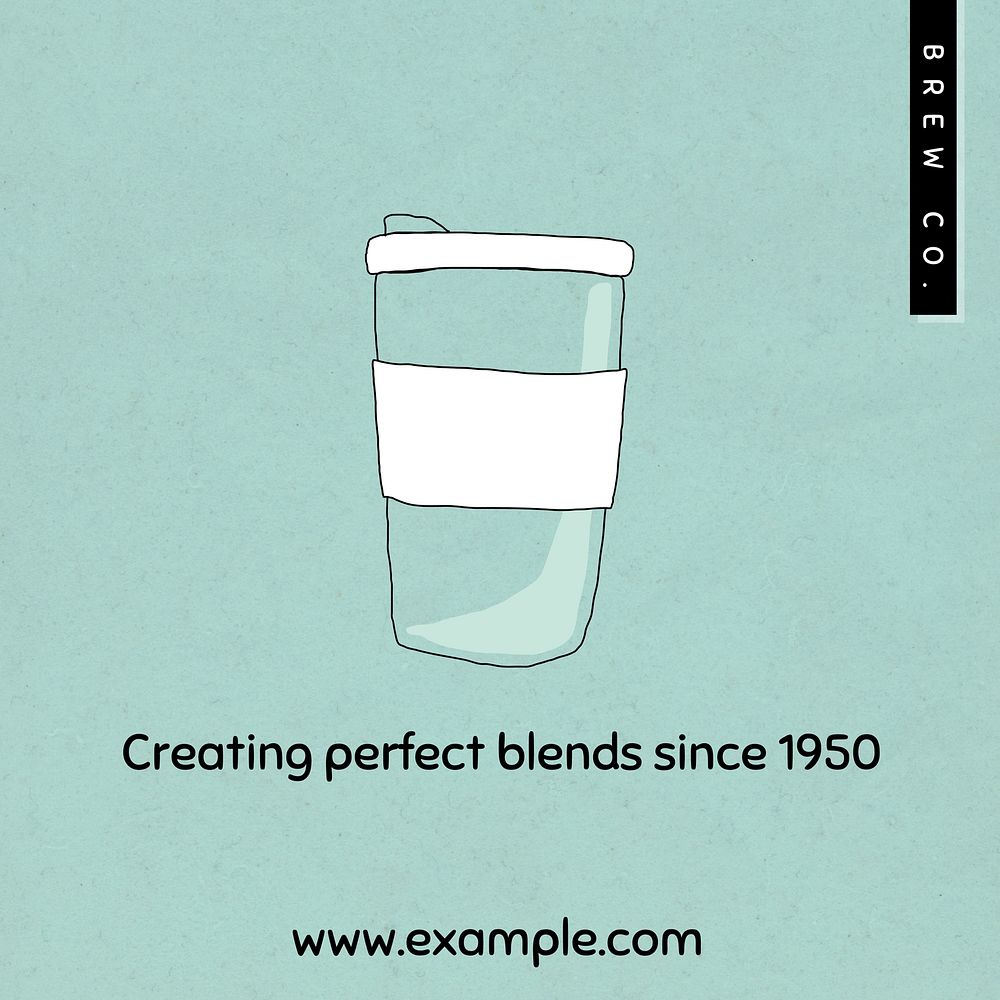 Creating perfect blends Instagram post template