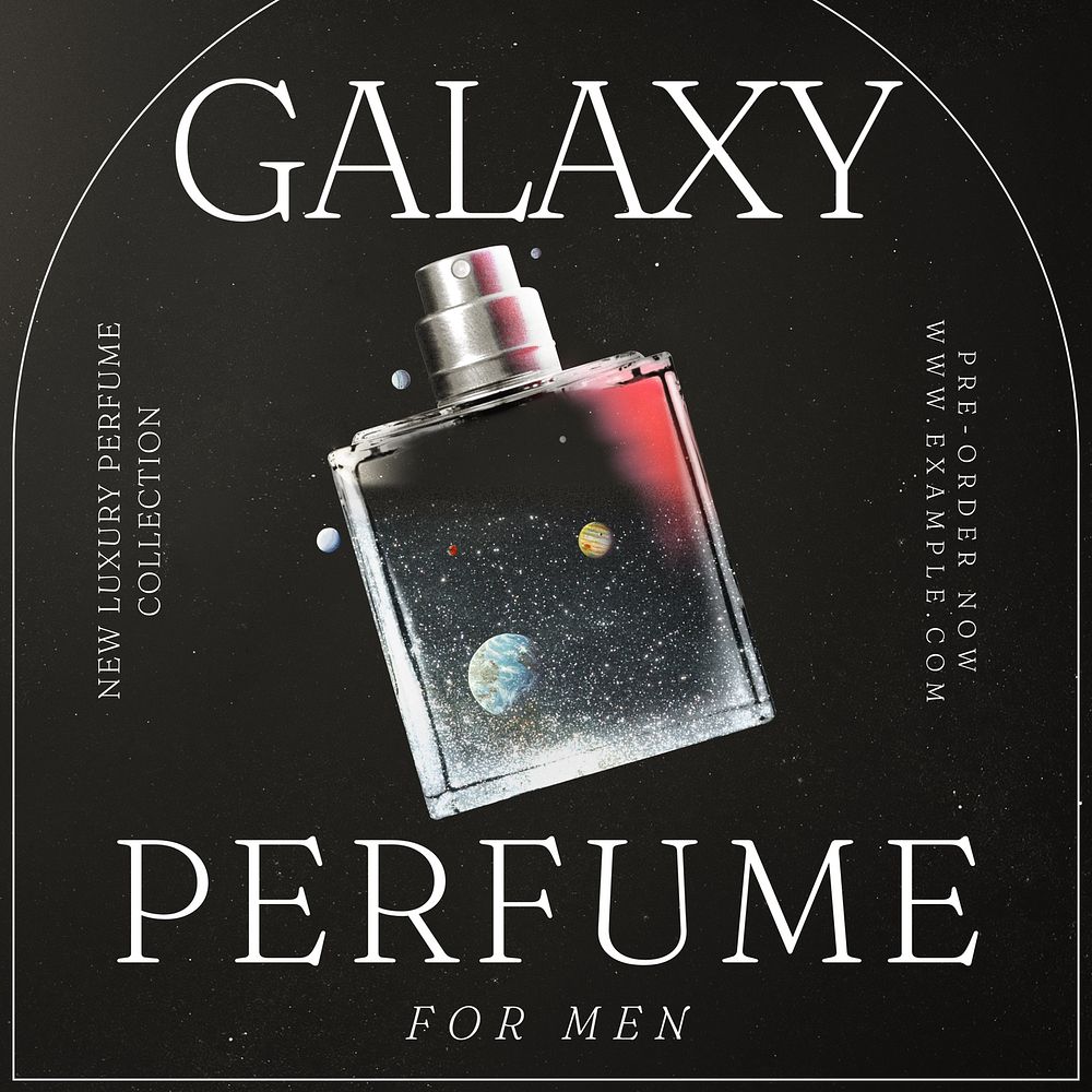 Galaxy perfume Instagram post template