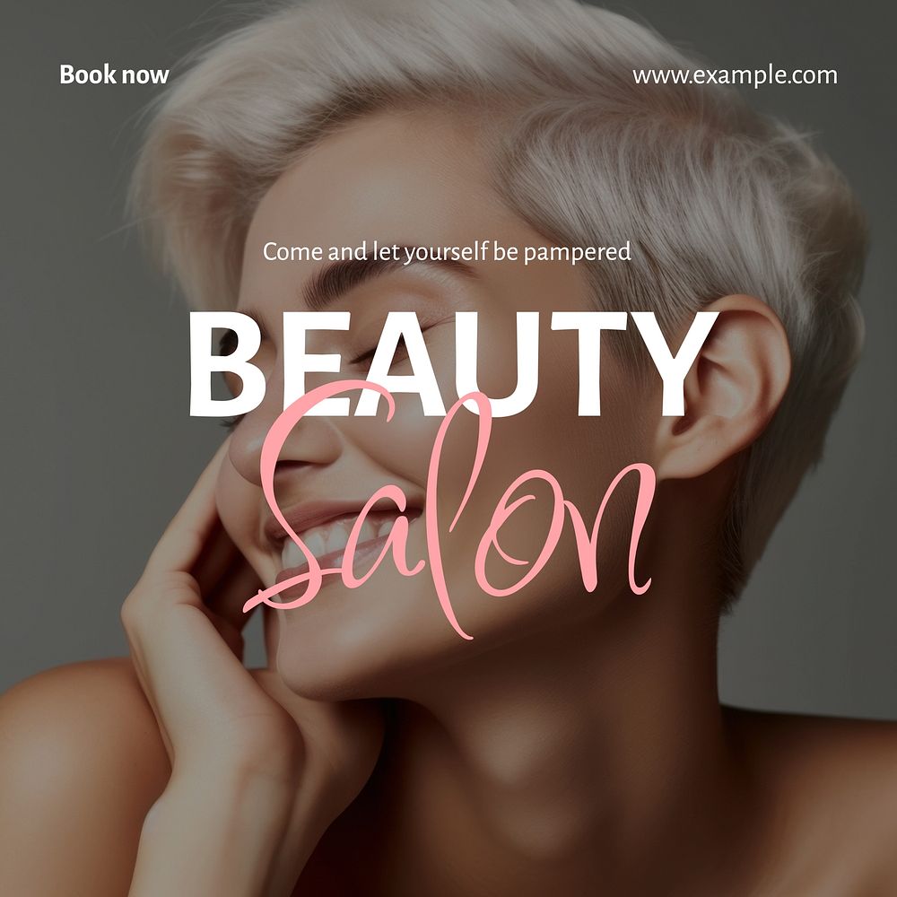 Beauty salon Instagram post template