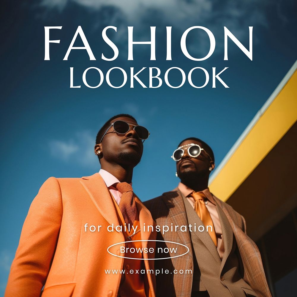 Fashion lookbook Instagram post template