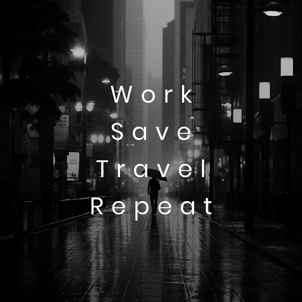 Travel quote Instagram post template