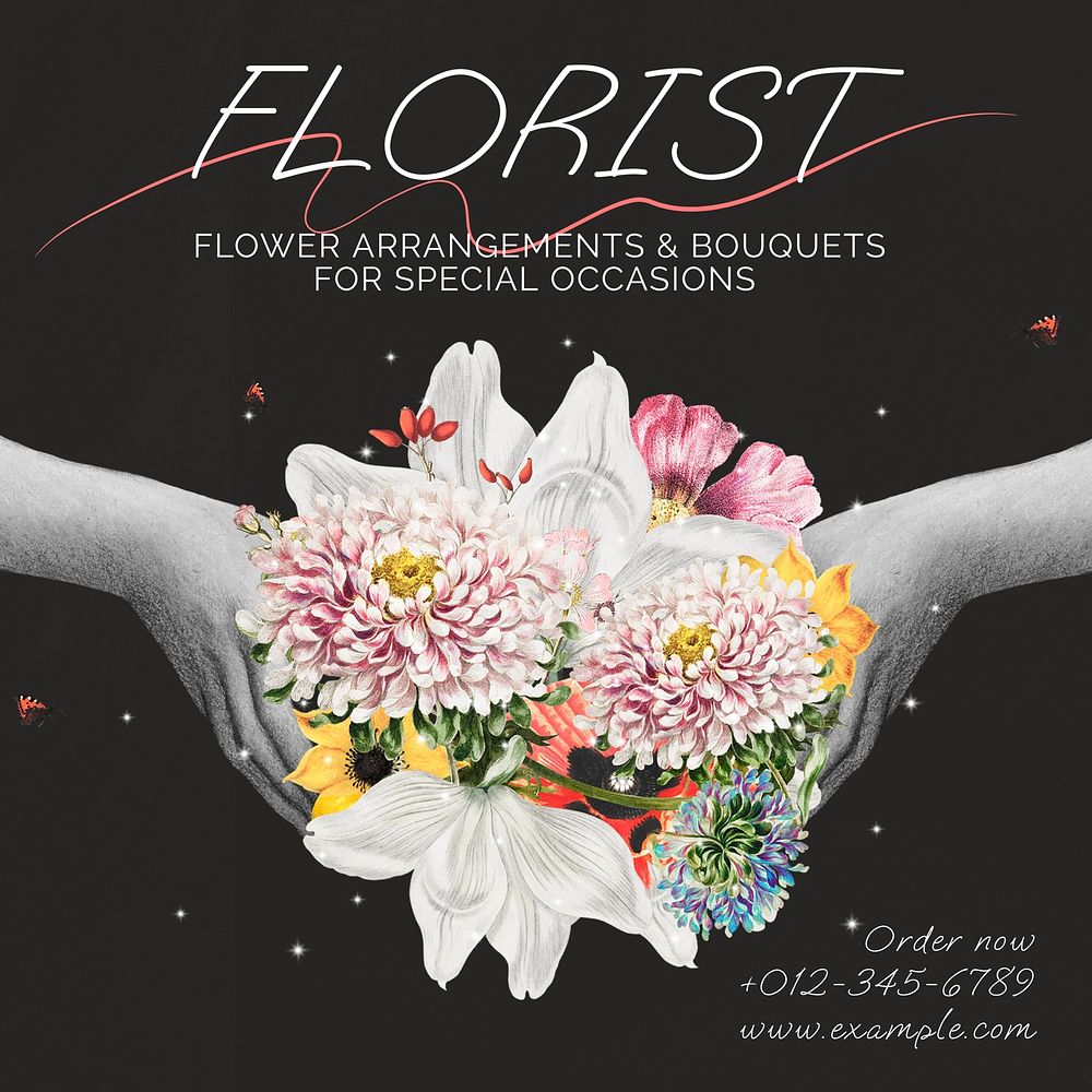 Florist Instagram post template