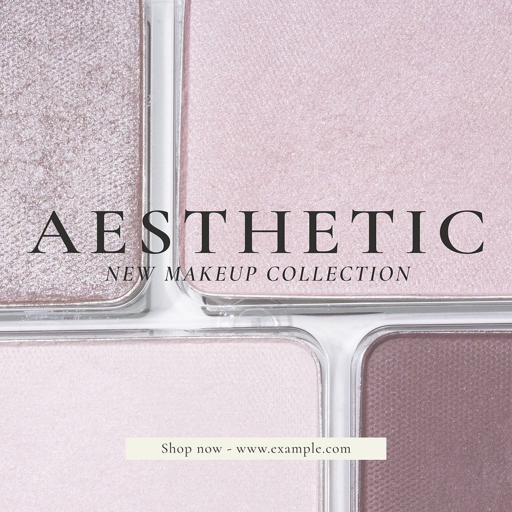 Aesthetic makeup Instagram post template