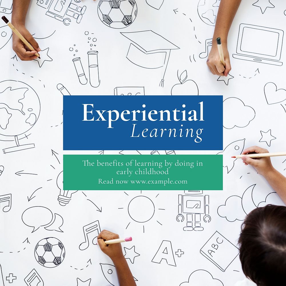 Experiential learning Instagram post template