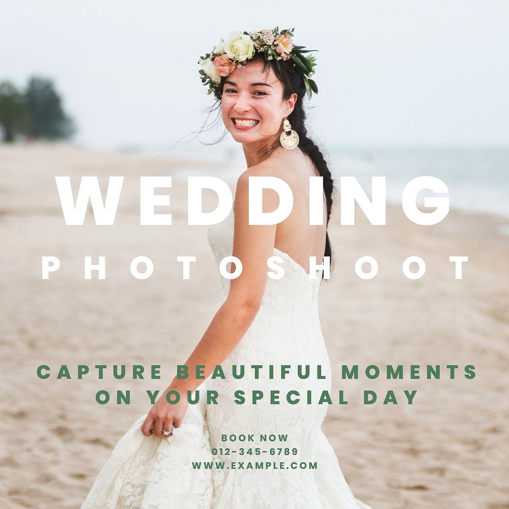 Wedding photos Instagram post template