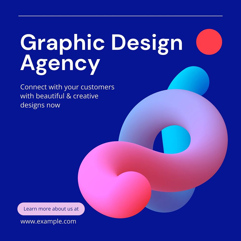 Graphic  agency Instagram post template