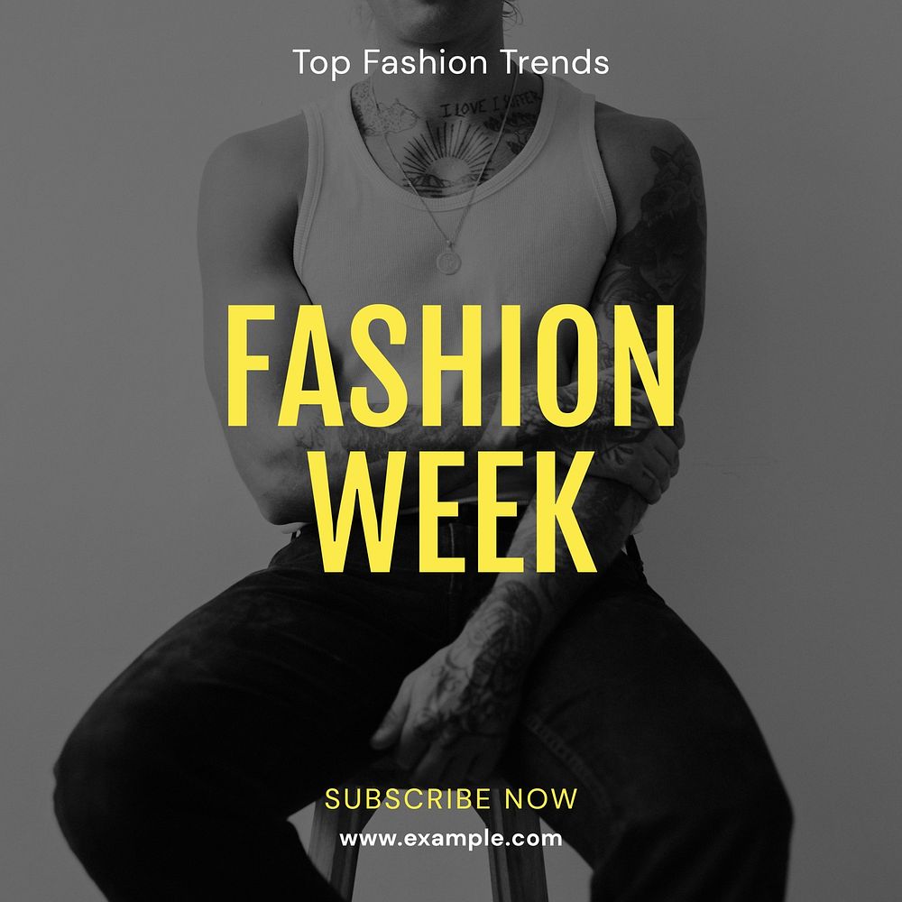 Fashion week  Instagram post template