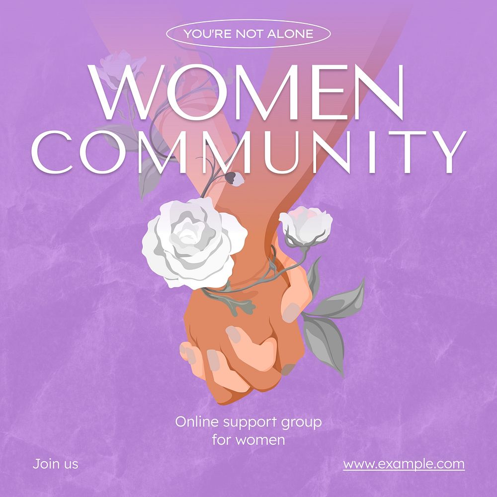 Women community Instagram post template