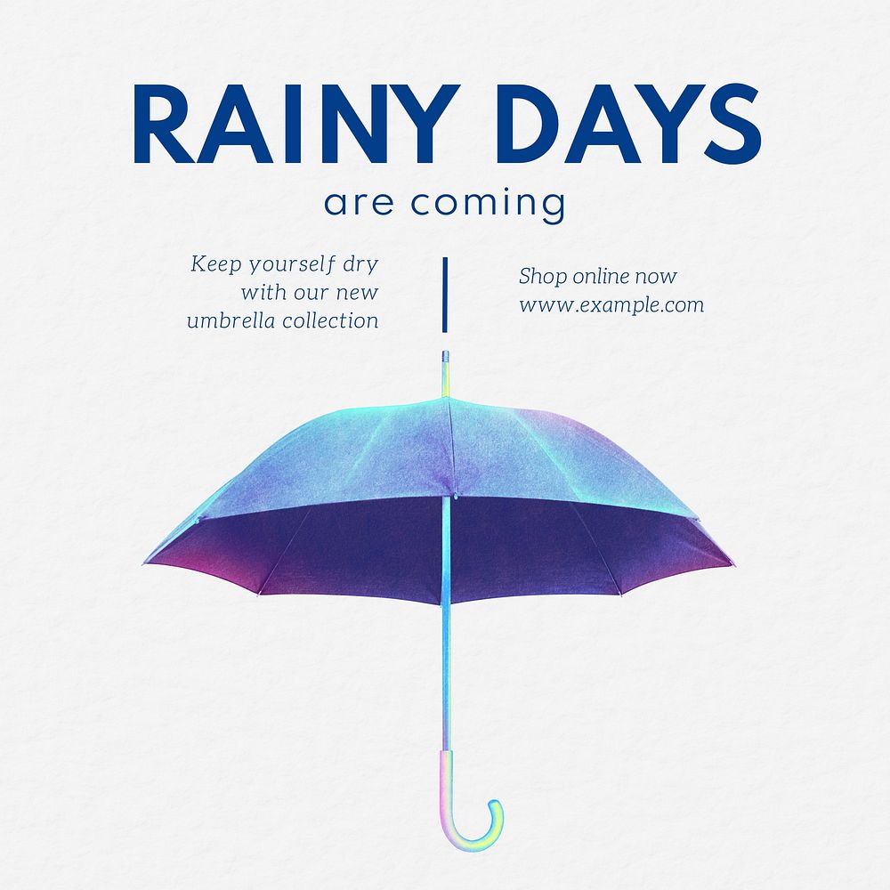 Umbrella collection Instagram post template
