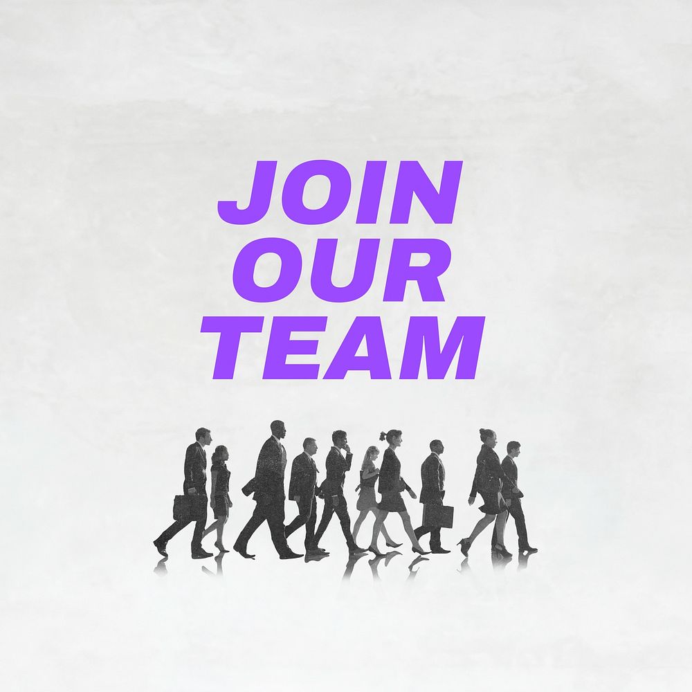 Join our team Instagram post template