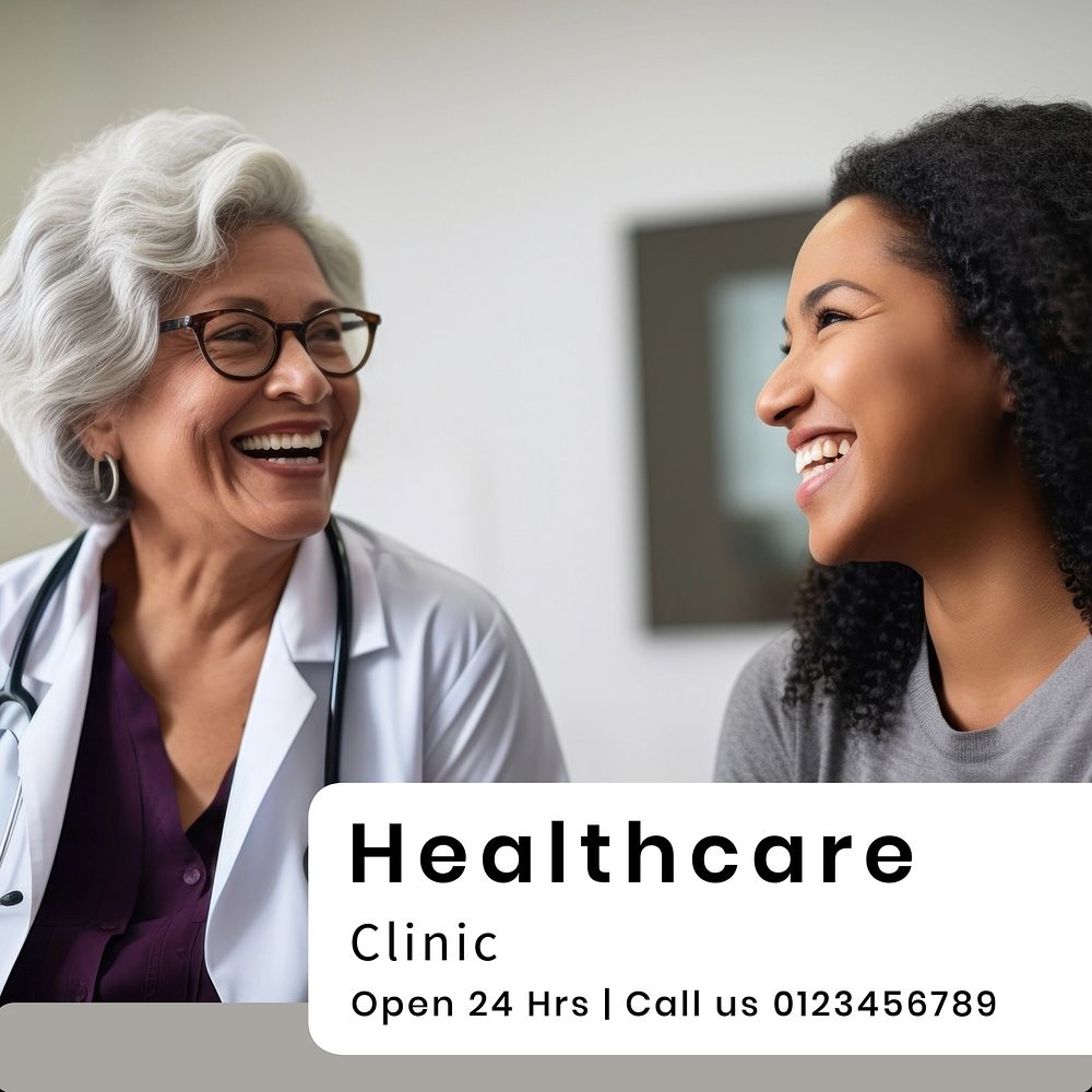 Health care clinic Instagram post template