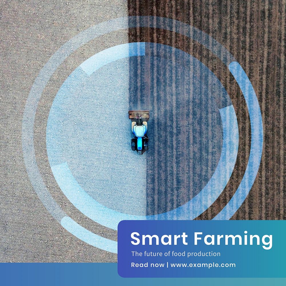 Smart farming Instagram post template