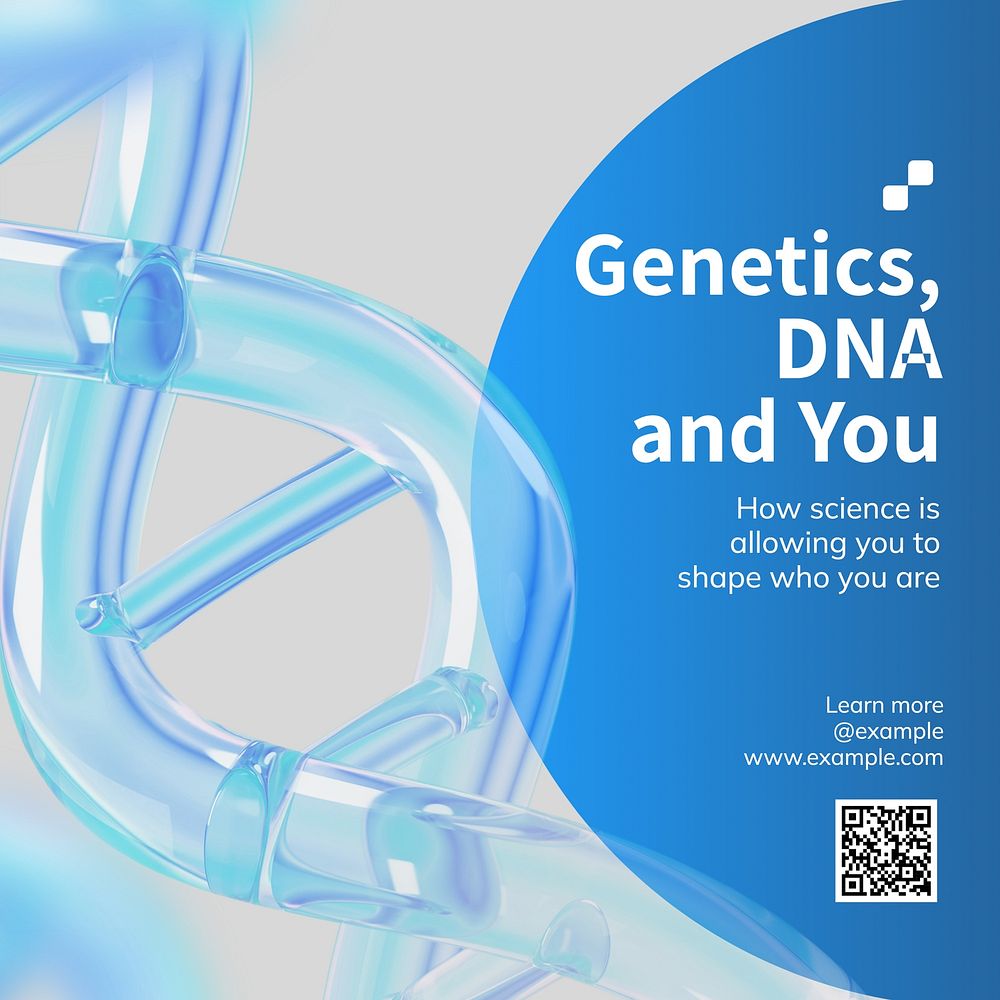 DNA test Instagram post template