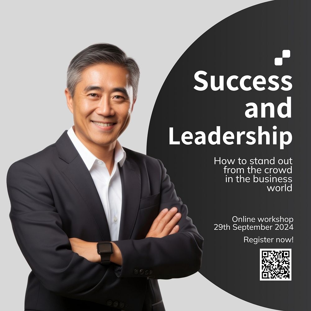 Success & leadership Instagram post template