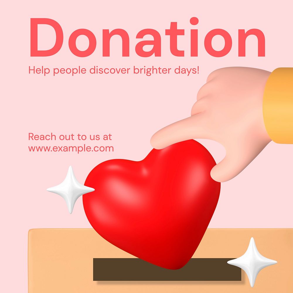 Donation Instagram post template