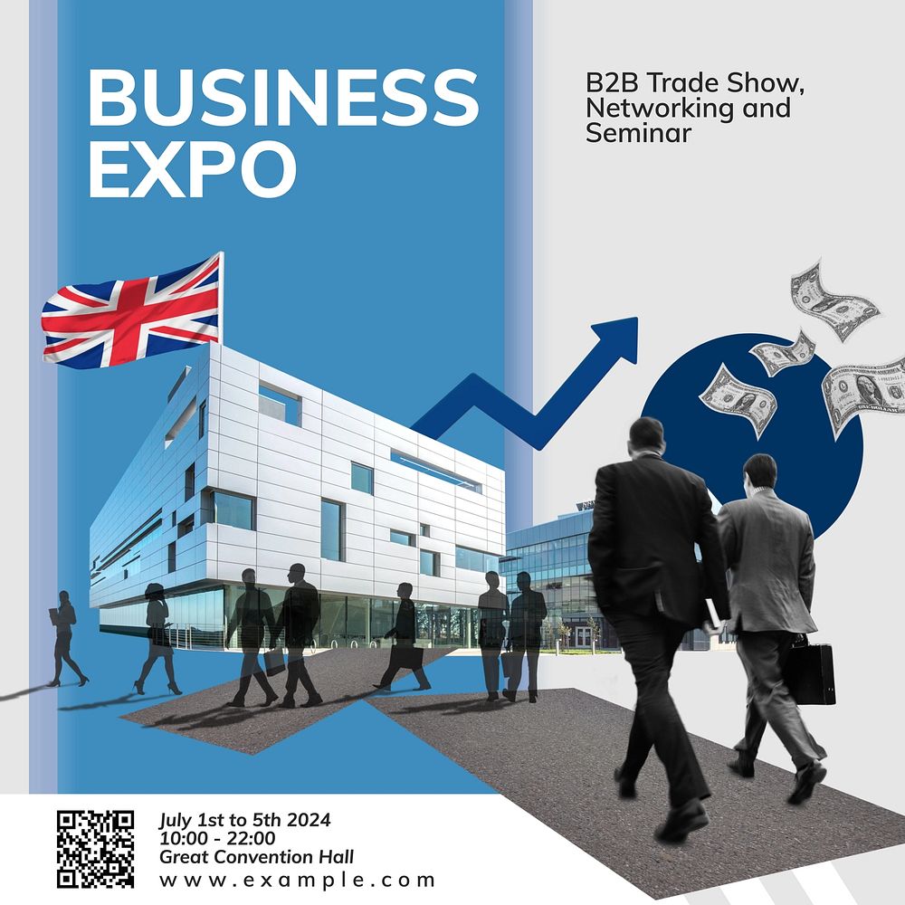 Business expo event Facebook post template