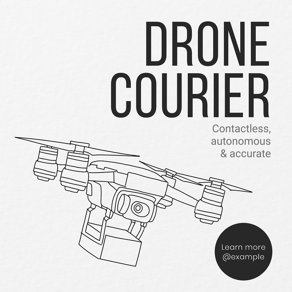 Drones Instagram post template