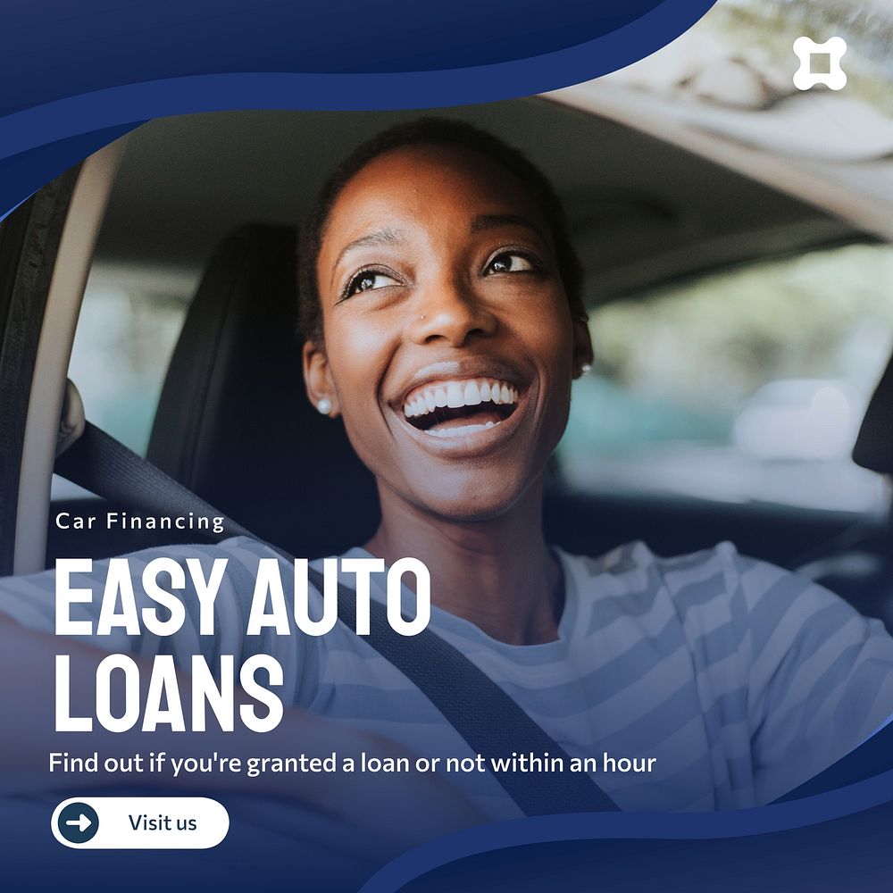 Easy auto loans Instagram post template