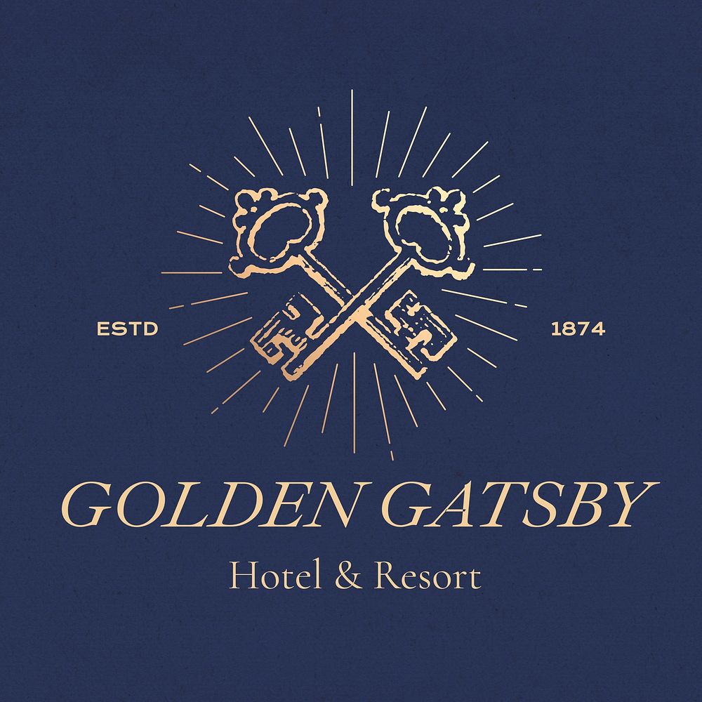 Hotel resort logo template  