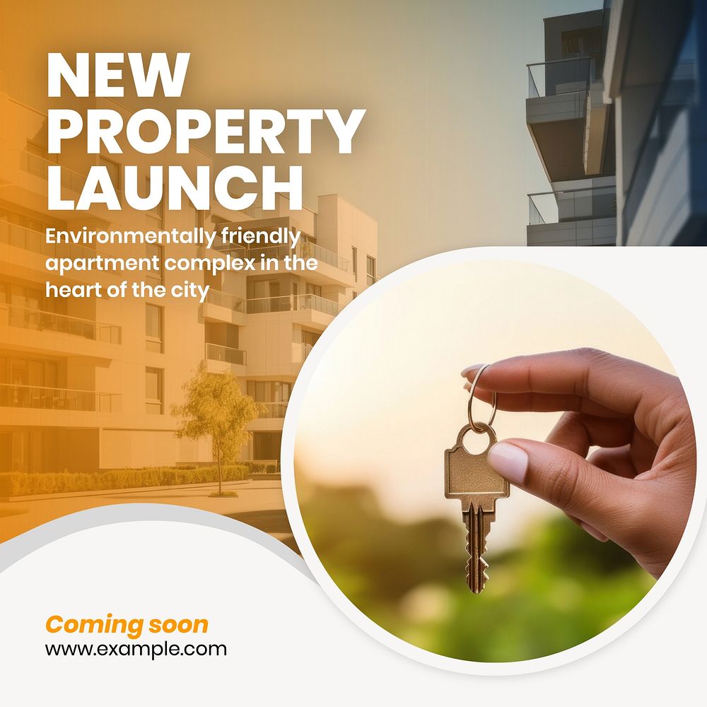 New property launch Instagram post template