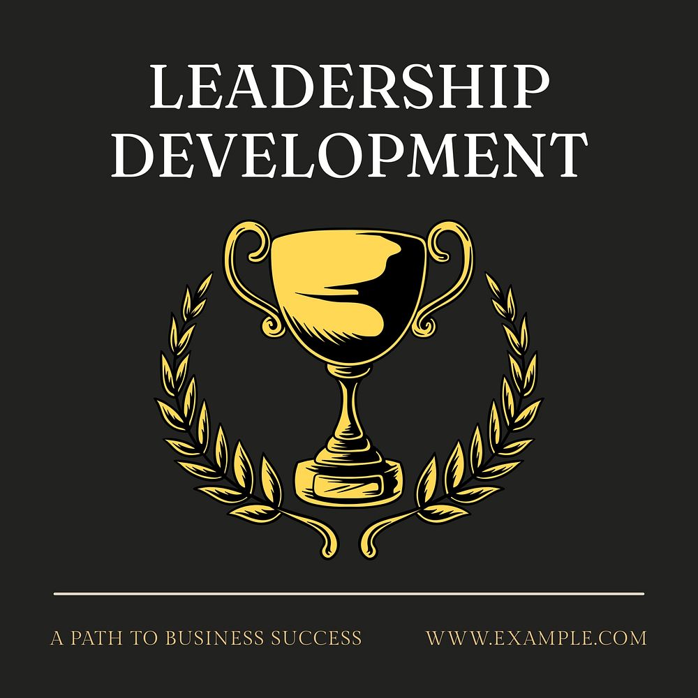 Leadership development Instagram post template