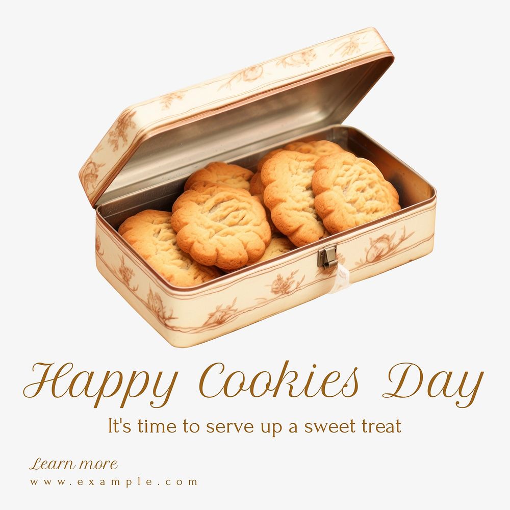 Happy cookies day Instagram post template