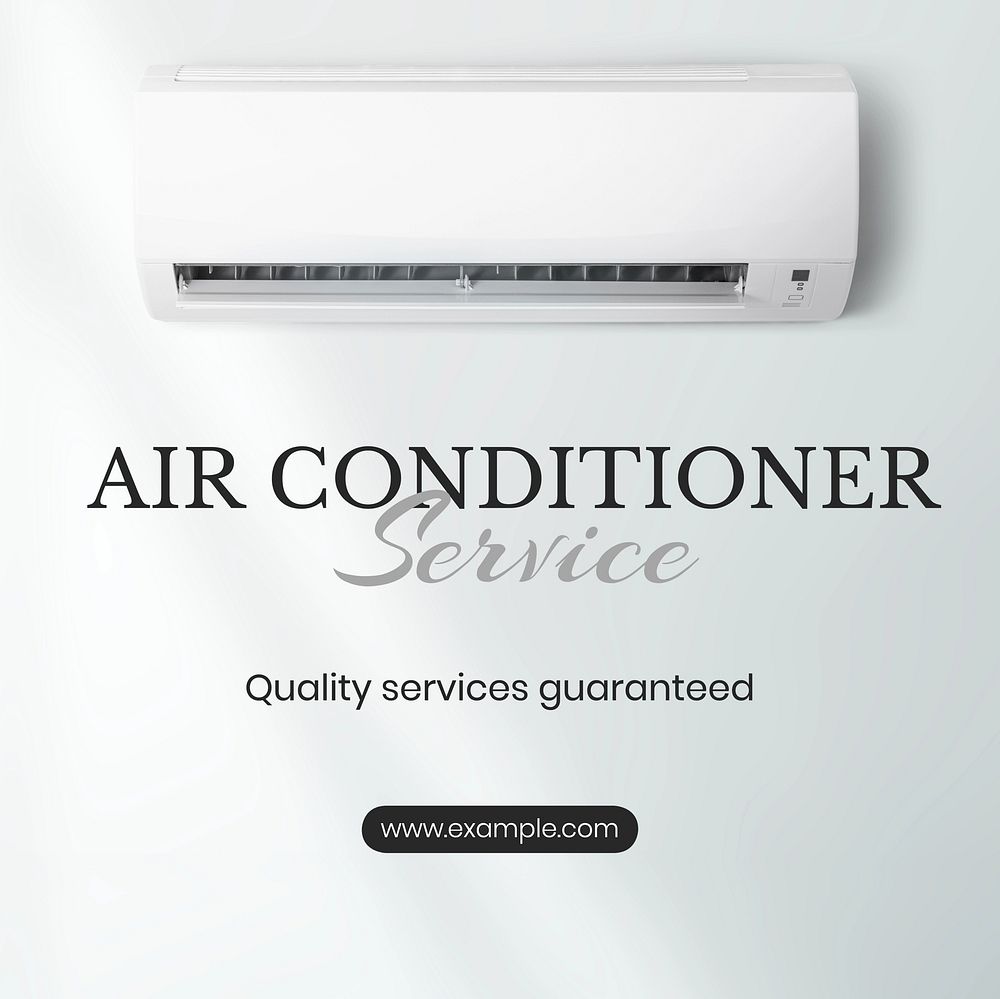Air conditioner service Instagram post template