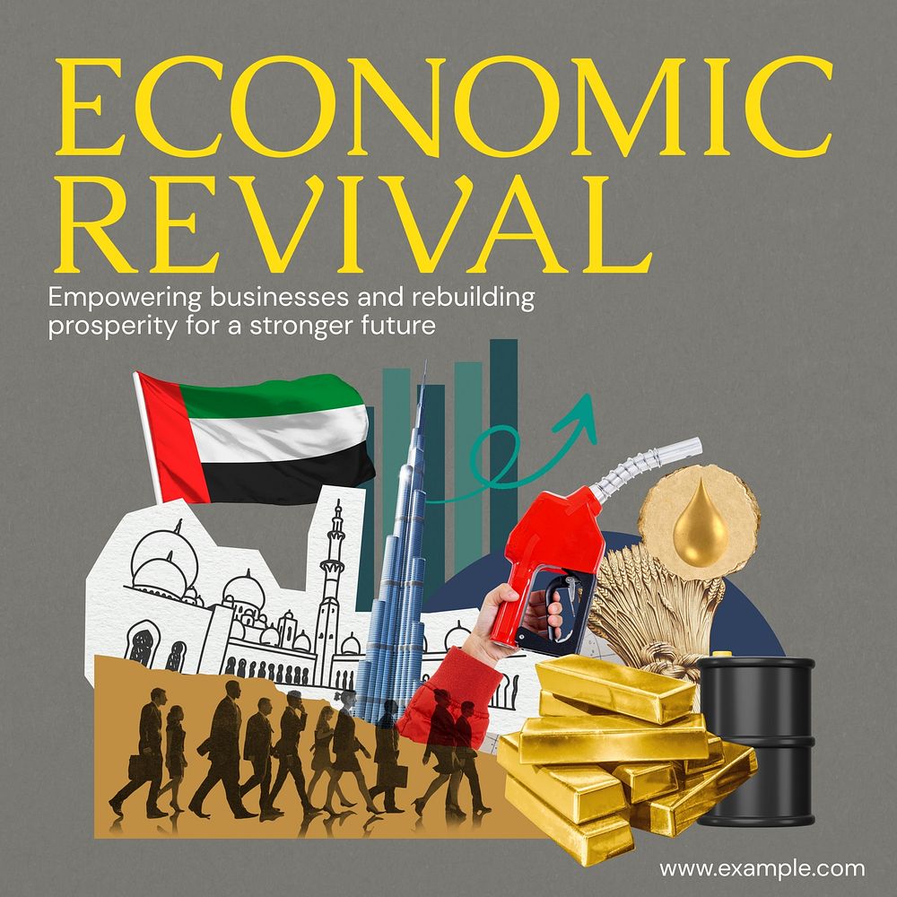 Economic revival Instagram post template