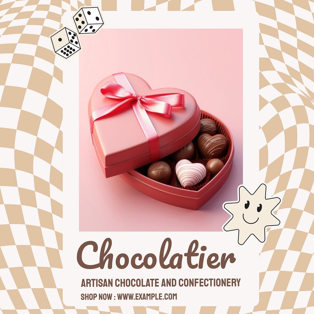 Chocolatier Instagram Post Template Free Photo Rawpixel