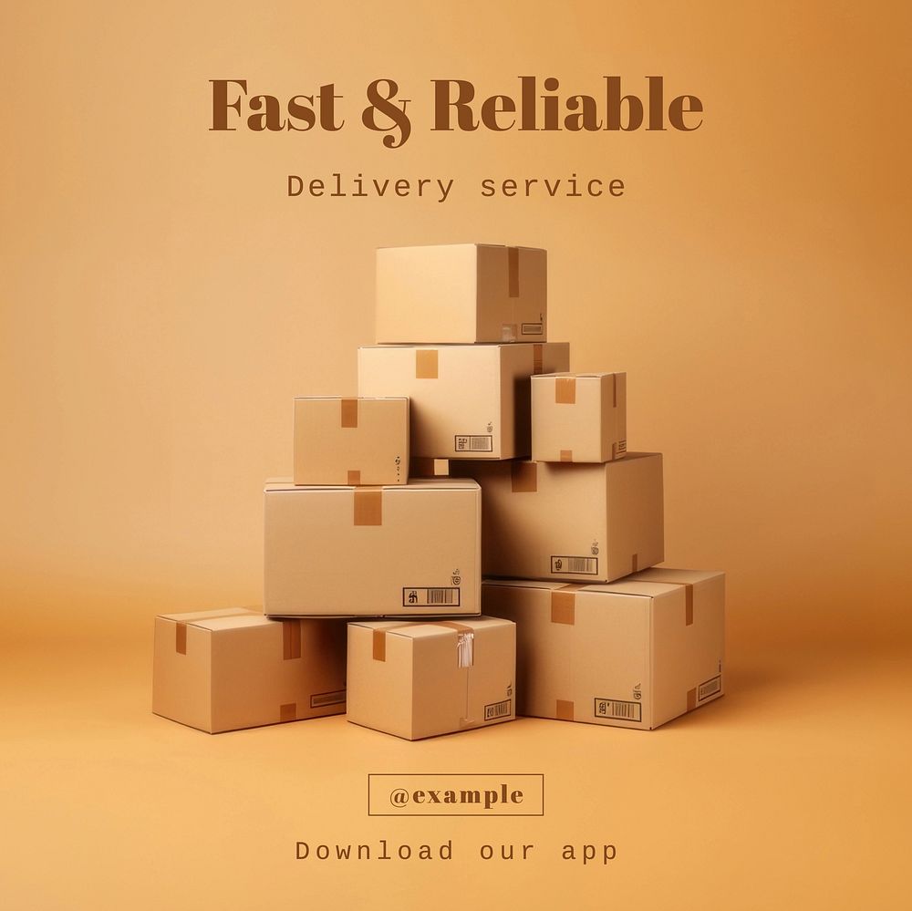 Delivery Instagram post template