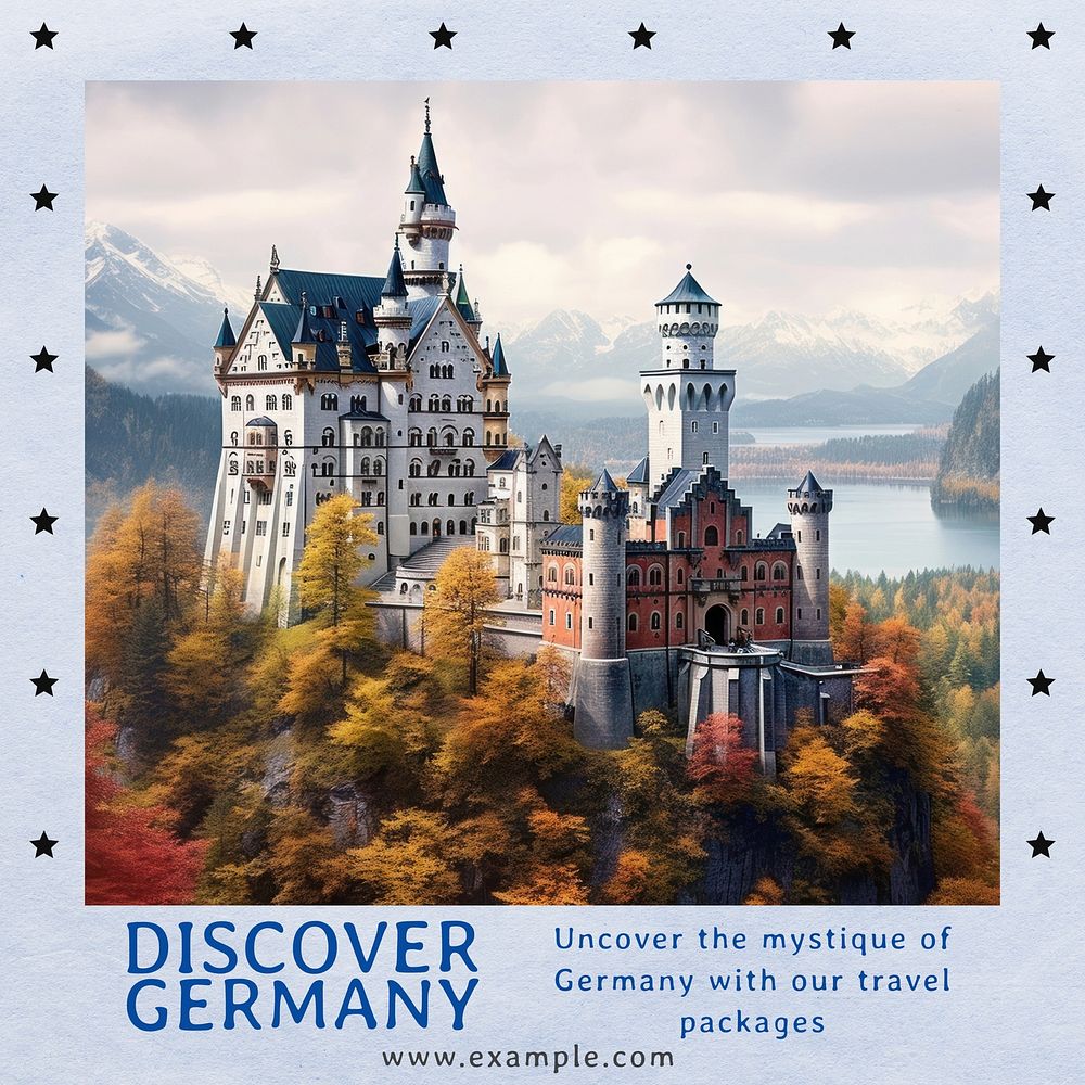 Discover Germany Instagram post template