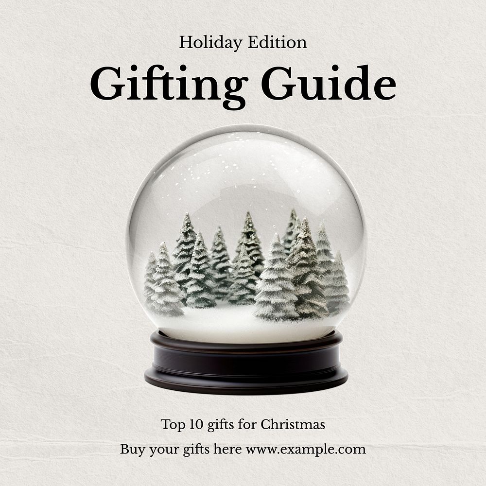 Gifting guide Instagram post template