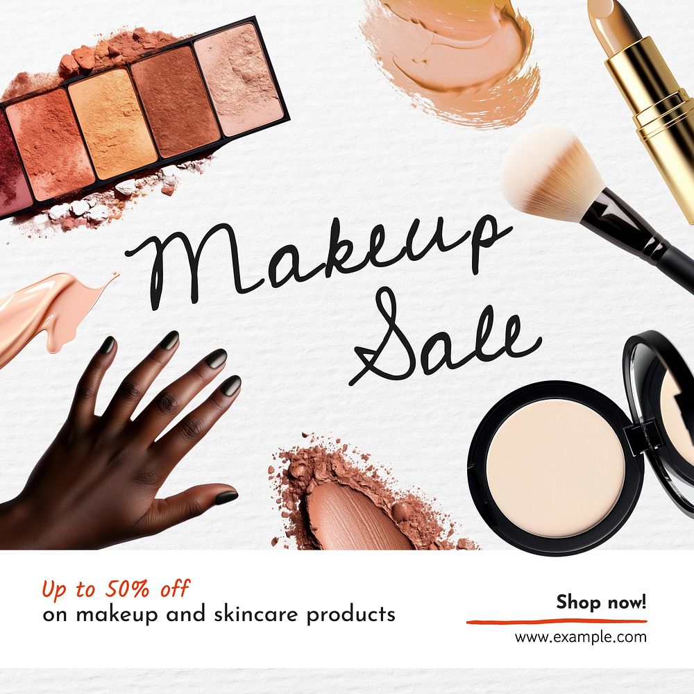 Makeup sale Instagram post template