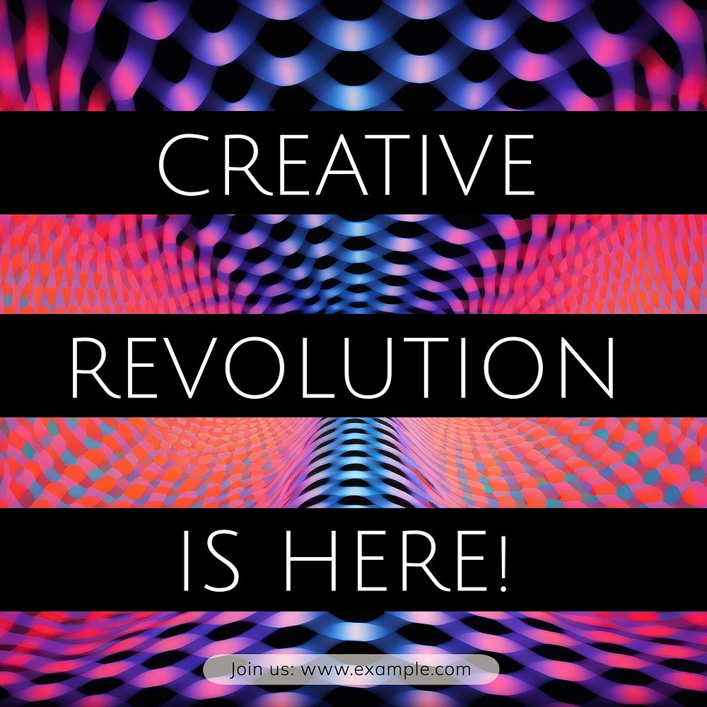 Creative revolution Instagram post template