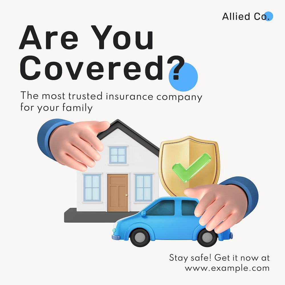 Insurance Instagram post template