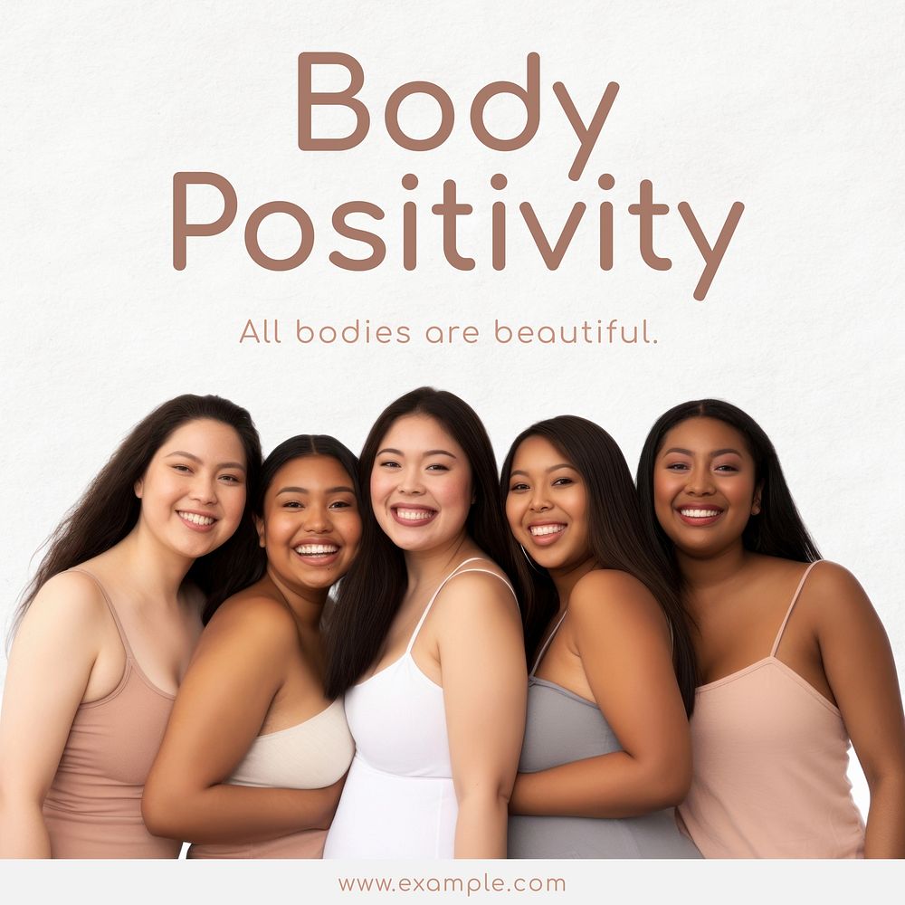 Body positivity Instagram post template