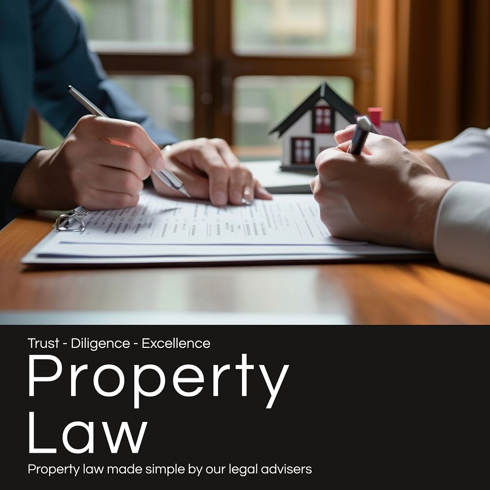 Property law Instagram post template